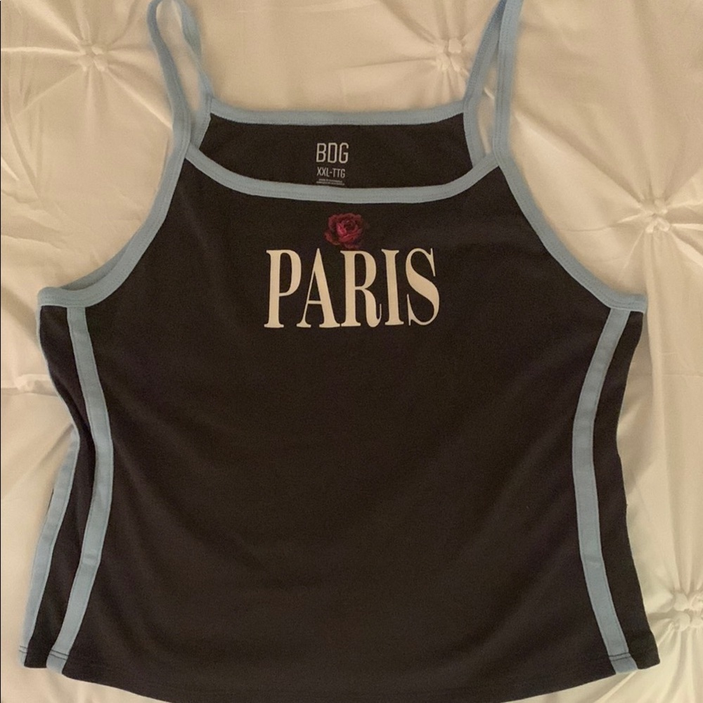 BDG Black and Blue Women's Tank Top